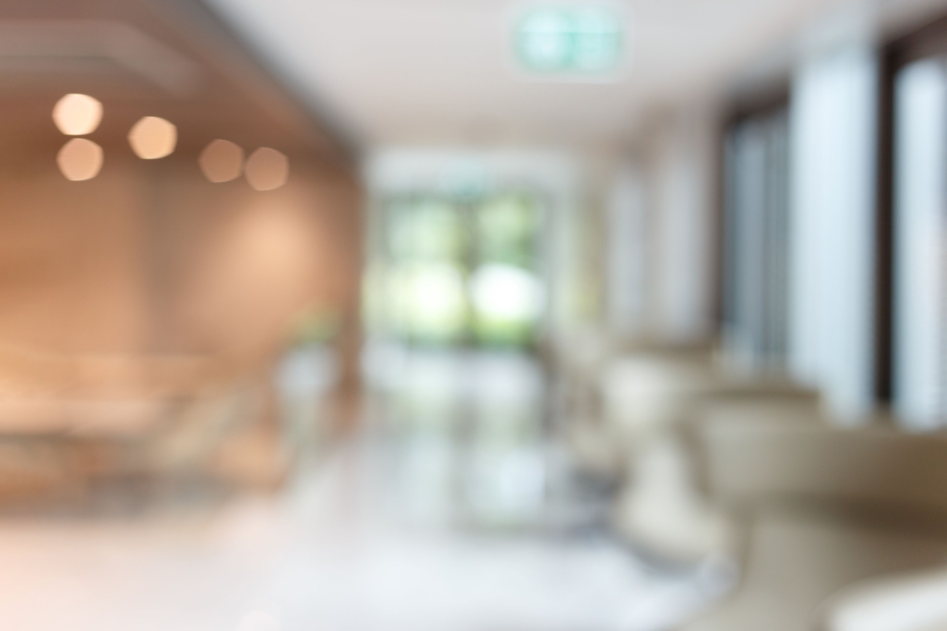 Abstract blur lobby in hotel interior background